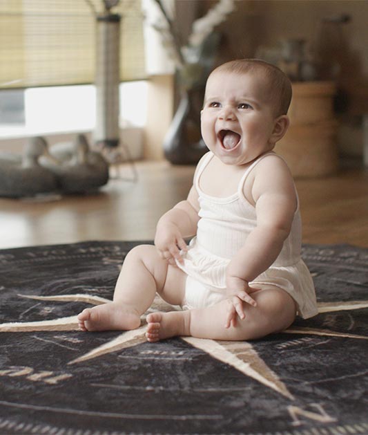 Baby on Compass